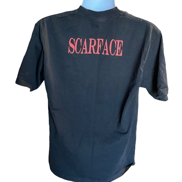 Pro Team Scarface Movie Tony Montana Al Pacino Graphic T-shirt Sz L - Picture 3 of 6